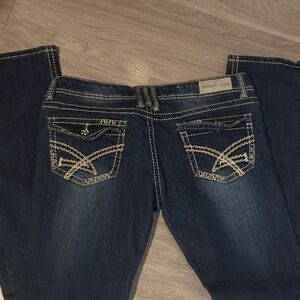 Women's Classic Boot Cut Jeans - Dark Blue